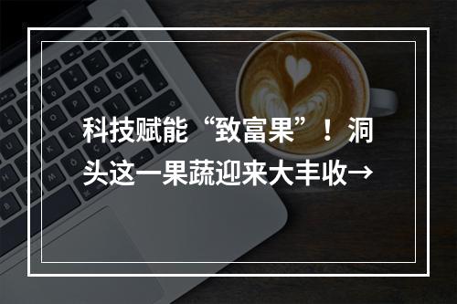 科技赋能“致富果”！洞头这一果蔬迎来大丰收→