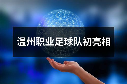 温州职业足球队初亮相