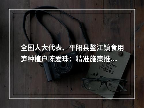 全国人大代表、平阳县鳌江镇食用笋种植户陈爱珠：精准施策推动低收入农户增收