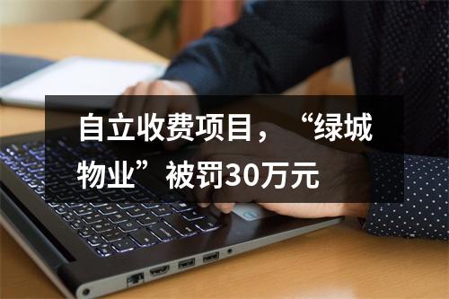 自立收费项目，“绿城物业”被罚30万元