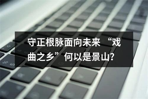 守正根脉面向未来 “戏曲之乡”何以是景山？
