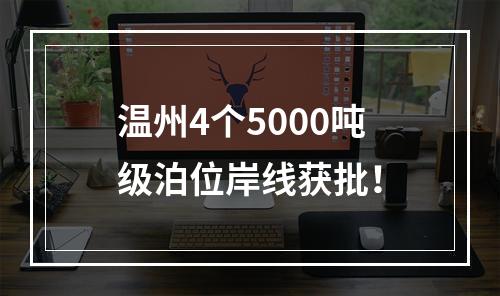 温州4个5000吨级泊位岸线获批！