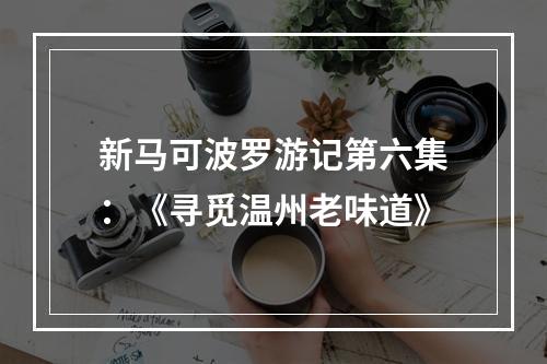 新马可波罗游记第六集：《寻觅温州老味道》