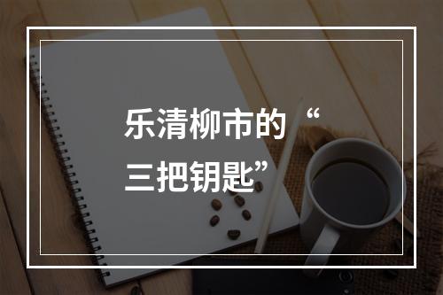 乐清柳市的“三把钥匙”