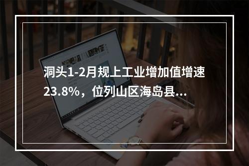 洞头1-2月规上工业增加值增速23.8%，位列山区海岛县之首