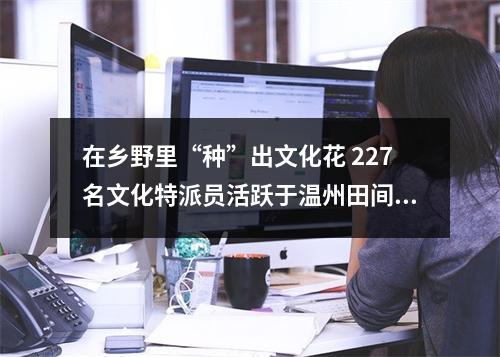 在乡野里“种”出文化花 227名文化特派员活跃于温州田间地头