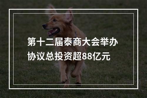 第十二届泰商大会举办 协议总投资超88亿元