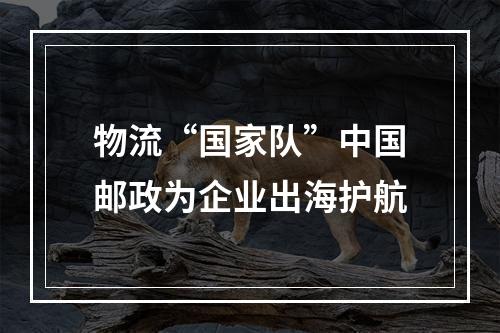 物流“国家队”中国邮政为企业出海护航