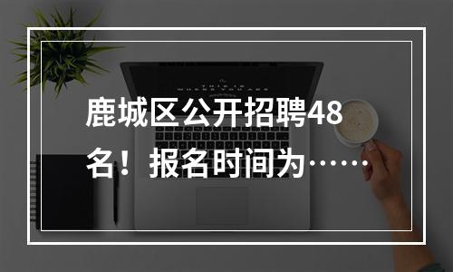 鹿城区公开招聘48名！报名时间为……
