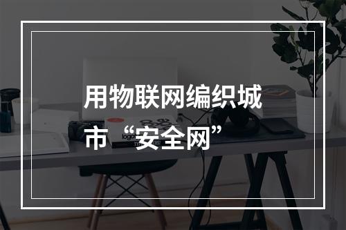 用物联网编织城市“安全网”