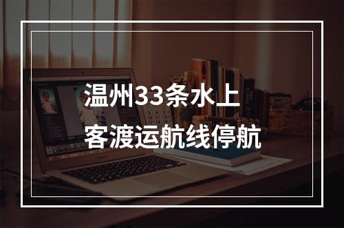 温州33条水上客渡运航线停航