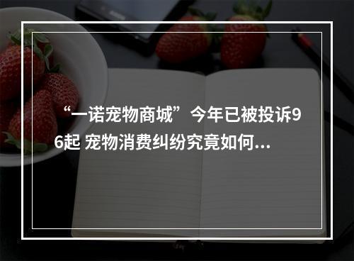 “一诺宠物商城”今年已被投诉96起 宠物消费纠纷究竟如何维权？