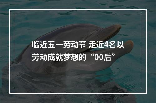 临近五一劳动节 走近4名以劳动成就梦想的“00后”