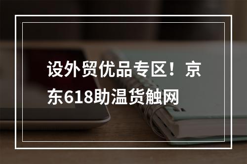 设外贸优品专区！京东618助温货触网