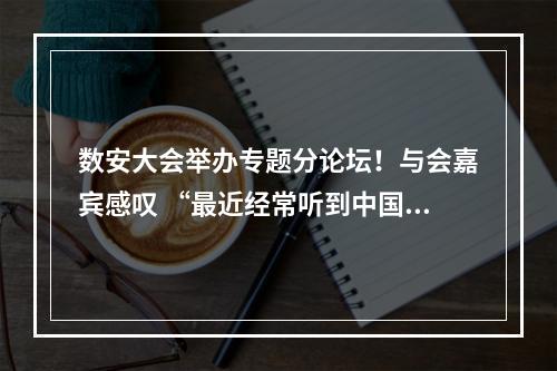 数安大会举办专题分论坛！与会嘉宾感叹 “最近经常听到中国数安港”
