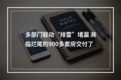 多部门联动“排雷”堵漏 濒临烂尾的900多套房交付了