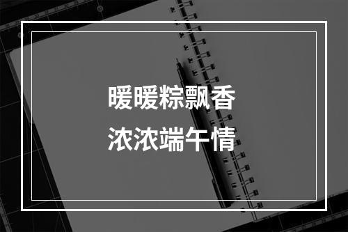 暖暖粽飘香 浓浓端午情