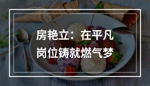 房艳立：在平凡岗位铸就燃气梦