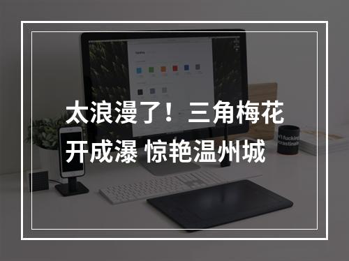 太浪漫了！三角梅花开成瀑 惊艳温州城