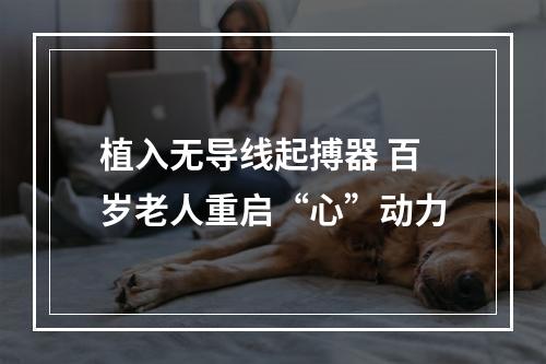 植入无导线起搏器 百岁老人重启“心”动力