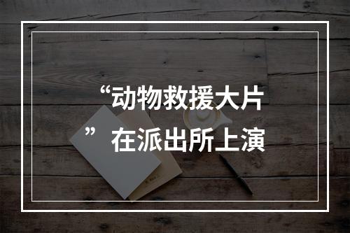 “动物救援大片”在派出所上演