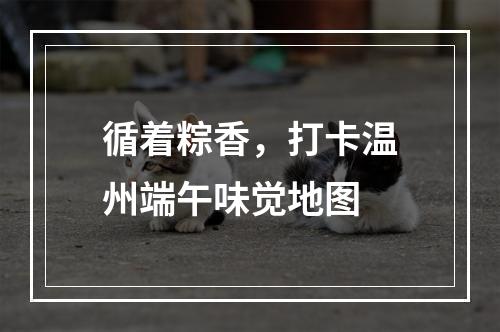 循着粽香，打卡温州端午味觉地图