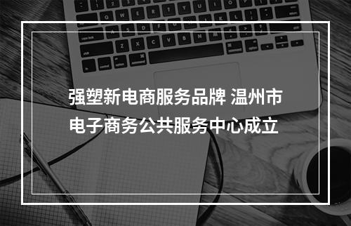 强塑新电商服务品牌 温州市电子商务公共服务中心成立