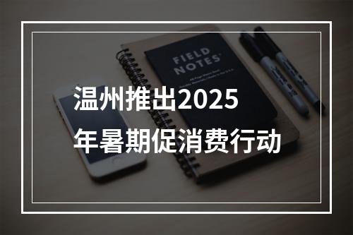 温州推出2025年暑期促消费行动