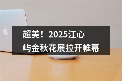 超美！2025江心屿金秋花展拉开帷幕