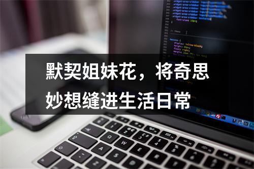 默契姐妹花，将奇思妙想缝进生活日常