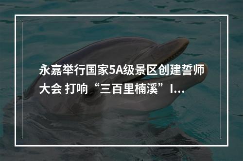 永嘉举行国家5A级景区创建誓师大会 打响“三百里楠溪”IP