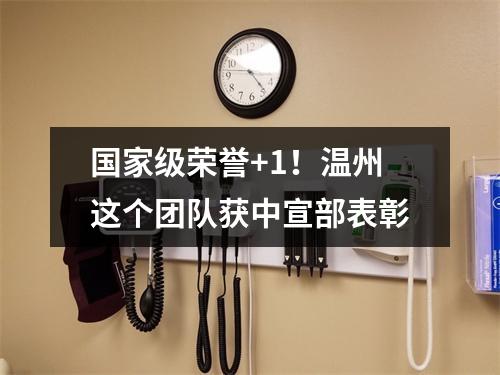 国家级荣誉+1！温州这个团队获中宣部表彰