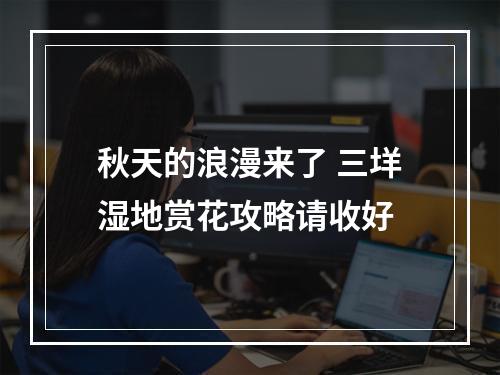 秋天的浪漫来了 三垟湿地赏花攻略请收好