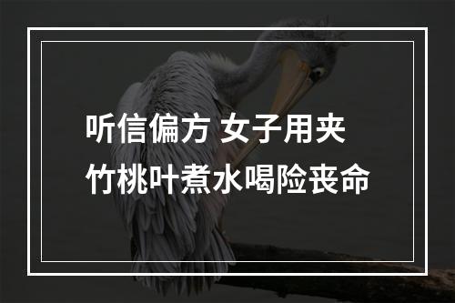 听信偏方 女子用夹竹桃叶煮水喝险丧命
