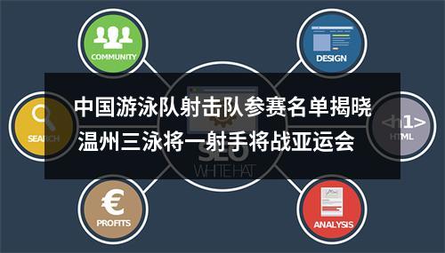 中国游泳队射击队参赛名单揭晓 温州三泳将一射手将战亚运会
