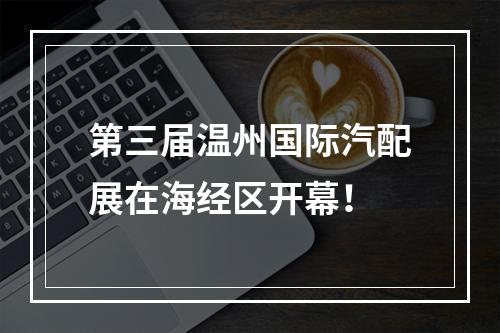 第三届温州国际汽配展在海经区开幕！