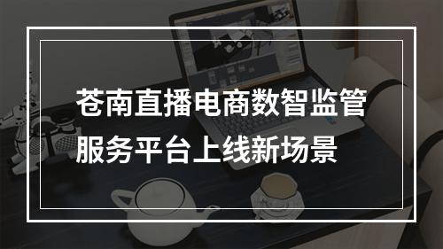 苍南直播电商数智监管服务平台上线新场景