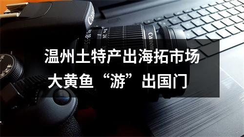 温州土特产出海拓市场 大黄鱼“游”出国门