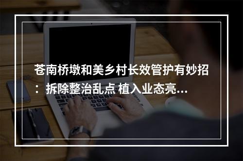 苍南桥墩和美乡村长效管护有妙招：拆除整治乱点 植入业态亮点