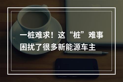 一桩难求！这“桩”难事困扰了很多新能源车主