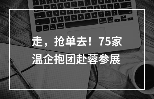走，抢单去！75家温企抱团赴蓉参展