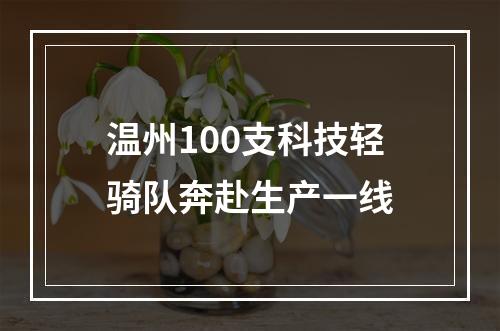 温州100支科技轻骑队奔赴生产一线