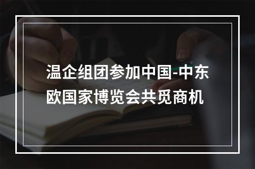 温企组团参加中国-中东欧国家博览会共觅商机
