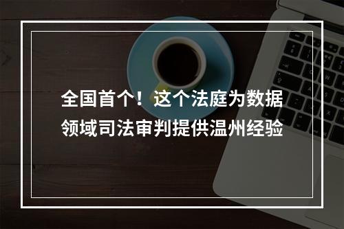 全国首个！这个法庭为数据领域司法审判提供温州经验