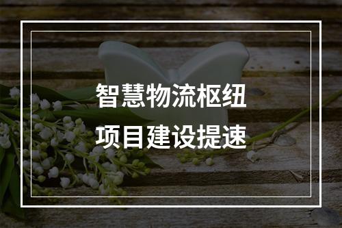 智慧物流枢纽项目建设提速