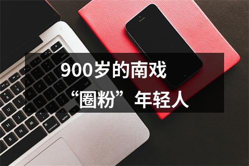 900岁的南戏“圈粉”年轻人