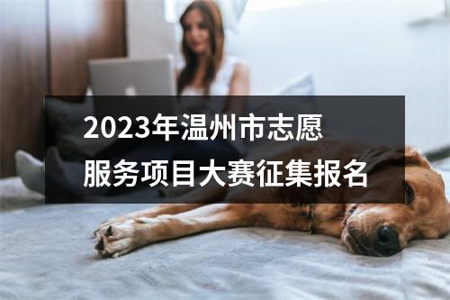 2023年温州市志愿服务项目大赛征集报名
