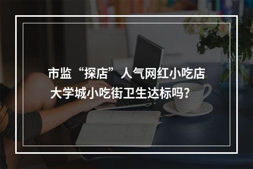 市监“探店”人气网红小吃店 大学城小吃街卫生达标吗？
