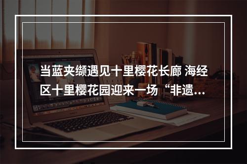 当蓝夹缬遇见十里樱花长廊 海经区十里樱花园迎来一场“非遗服饰秀”
