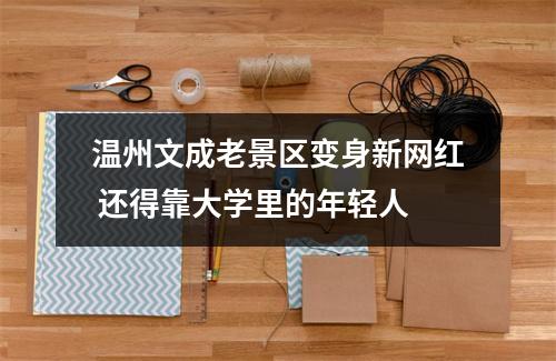 温州文成老景区变身新网红 还得靠大学里的年轻人